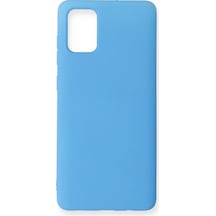 Ilkeshop Newface Samsung Galaxy Uyumlu A71 Kılıf Nano İçi Kadife Silikon - Mavi