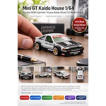 Mini Gt Kaido House Toyota Ae86 Sprinter Trueno 1/64 Kaido Street V2 Die-cast Model Araba