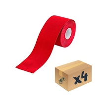 VZN Tape Kinesiology Vzn Kinesio Sport Tape – Sporcu  Bandı 5m x 5cm Kırmızı 4 Adet