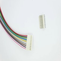 Sanec 2,54mm 10 Pin 2510 Kablolu Dişi Konnektör + 180d Erkek Pcb Tipi 30cm - 0,50mm - Çift Taraflı