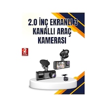 Araç İçi Kamera Seti 170 Geniş Açı, Hareket Algılama Ve Park Koruma Renk