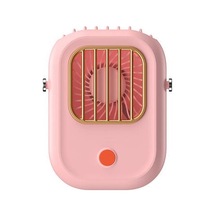 1500 Mah Plastik Elle Tutulan Fan, Şarj Edilebilir Rüzgar Öğrenci Yurtları Için Uygun Basit Taşınabilir Fan 5003 Pembe