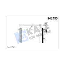 Kale 342480 Klima Kondenseri Vw Multıvan V-transporter T5 Box-bus Al-al 7e0820411b-7e0820411c-7e0820411d