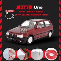 Fiat Uno Oto Araç Kapı Koruma Fitili 5metre Parlak Kırmızı Renk