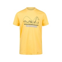 2as Alex Baskılı Erkek Sıfır Yaka T-shirt 016 Sarı