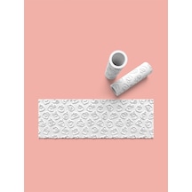 Hamur Seramik Polimer Kil Desen Verici Rulo Silindir 10 Cm Uzunluk 0703-8
