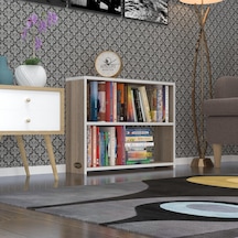 Kenzlife Kitaplık Süper Ga 060 80 19 Crd 2 Katlı Tek Bölme Ofis Mutfak Banyo Dolabı Arkalıksız