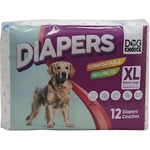 Dog Choice Diapers Köpek Bağlama Bezi Xl Boy 12 Li Yetişkin Köpek Bezi