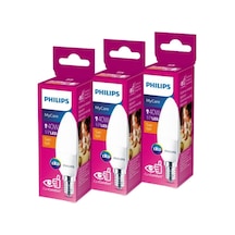 Philips Led 40W Mum Ampul Sarı Işık E14 Ince Duylu 3Lü
