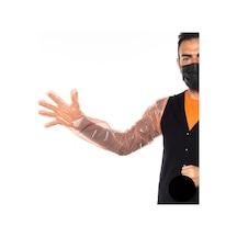 Rektal Eldiven 90 Cm Lastiksiz Tohumlama Eldiveni 100Lü W-Orange