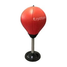 Leyaton Kırmızı Punching Ball Masa Üstü Pencikbol Topu, Tek Ebat, Mspckblkrmz, Kırmızı Çok Renkli