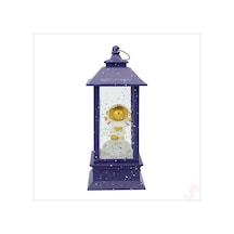 Uçuşan Simli,12,5cm X 5cm Led Işıklı Astronot Fener Küre - C