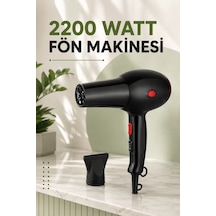 Saç Kurutma Makinesi Ac Motorlu 2200 W 2 Kademeli Hız Ve Sıcaklık Ayarı Soğuk Üfleme Mh-hs7930-7059