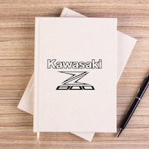 Kawaski Z800 Text Çizgisiz Kanvas Defter Krem