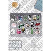 Internet Temalı Sticker Etiket Seti 2 - Meme Sticker - Laptop Notebook Telefon