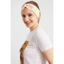 Batik Butik Tasarım Kadın Bandana Saç Bandı, Ekstra Yumuşak, Esnek, Doğal, Pamuklu Penye - Tek Ebat / Batik Çok Renkli Batik Çok Renkli