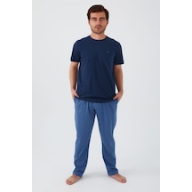 Arnetta 2539 Kısa Kol Erkek Pijama Takım Lacivert
