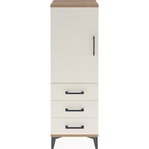 Arges Dolap 2 Raflı 3 Çekmeceli Tek Kapaklı 44x30x134 Çam-aytaşı Atlas Çam
