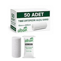 Alçılı Sargı Bezi 10 Cm X 2 M Ortopedik Medikal Alçı Bandaj Pop Toptan Koli 50 Adet Plaster Of Paris
