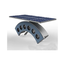 Tr Güneş Enerjili Su Geçirmez Dış Mekan Ağaç Spotu 6 Ledli Solar Bahçe Dekoru Sütun Aydınlatma Beyaz