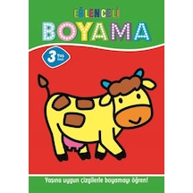 Eğlenceli Boyama - 3 Yaş Üstü 4 Lü Pastel Boya Hediyeli - Zmff-601393