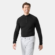 Helly Hansen Lıfa Merıno Knıtevo 1/2 Zıp Termal İçlik Siyah