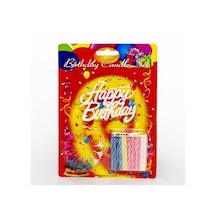 Rengarenk Happy Birthday Doğum Günü Mumları