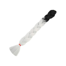 Afrika Örgülük Sentetik Ombreli 100 Gr. / Siyah / Açık Gri - Mydr-462925 Çok Renkli