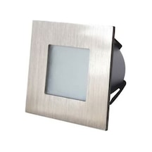Sensa Kare Basamak Armatür Çelik Gövde Mavi Işık Ip65 9M120Hdkc Gri