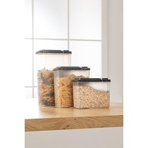3&apos Lü Erzak Saklama Kabı 2400 X 1700 X 1200ml - 3&apos Lü Kuru Gıda Saklama Kabı Toplam 5300ml