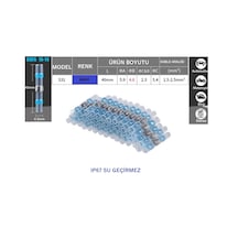 Mavi Lehimli Daralan Makaron Ip67 Kablo Birleştirici 500 Adet