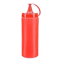 Kırmızı Ketçap Sızdırmaz Sos Şişesi 400ml Ap-9417 Kırmızı Diğer