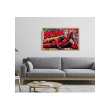 Poster Ahşap Çerçeveli Tek Parça Dekoratif Tablo Çok Renkli - 868780821 Çok Renkli