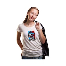 Pubg Renkli Adam Kadın Beyaz Tshirt
