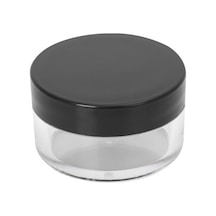 5ml Şeffaf Akrilik Plastik Krem Kavanozu Siyah Kapaklı, 12 Adet, Krem Kavanozu, Kozmetik Kavanoz, Plastik Kavanoz Diğer