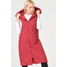 Z6718 Dewberry Bayan Yelek-açık Bordo Açık Bordo