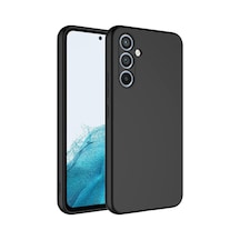 Galaxy A54 İle Uyumlu Kılıf Kadife İç Yüzeyli Silikon Galaxy A54 İle Uyumlu Z-mara Lansman Vieri Kılıf Siyah 50 x 22