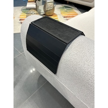 Arkitektx Kolçak Tepsisi Mdf 8 Mm Kaymaz Orta Alan Bardaklık Ve Telefon Standı 50x27.8 Koltuk Üstü Siyah