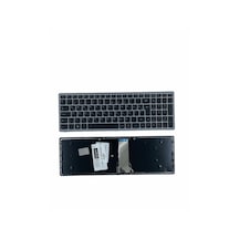 Lenovo İle Uyumlu Ideapad S510p Type 20298, S510p Type 20299 Notebook Klavye Gümüş Gri Tr
