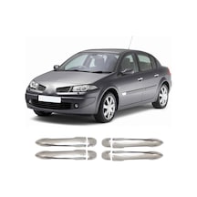 Renault Megane 2 Uyumlu 2004-2010 Krom Kapı Kolu 4 Kapı Paslanmaz  Çelik
