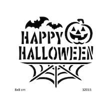 Airbrush Tattoo Cadılar Bayramı Hallowen Yapışkanlı Stencil Süsleme Ve Boyama Kalıbı