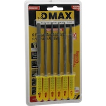 6pcs Mini Çelik Eğe Seti Düz - Yuvarlak - Yarı Dairesel - Kare - Üçgen