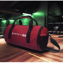 My Geppeto Bag Unisex Fitness Silindir Spor Çantası Bordo