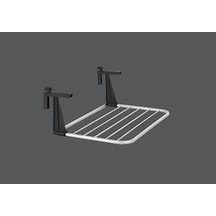 Alya Homes Ahdry1454 Balcony Mini Alüminyum Çamaşir Kurutmalık Gri