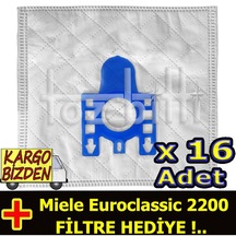 Miele Euroclassic 2200 Süpürge Toz Torbası 16 Adet