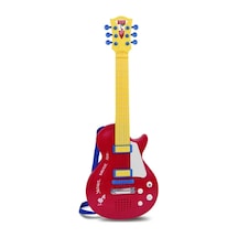Elektronik Tuşlu Ve Telli Askılı Kırmızı Gitar
