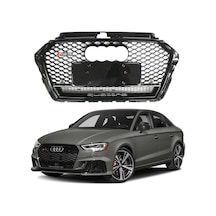 Audi A3 Ön Panjur Izgara Rs3 Model Siyah 2016-2021 Arası