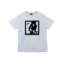 Stoned&Fame Unisex Beyaz Lp Laura Pergolizzi Baskılı T-shirt Beyaz