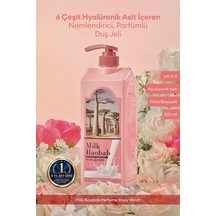 6 Hyalüronik Asit İle Nemlendiren Parfümlü Duş Jeli Mılk Baobab Perfume Body Wash Flora Bouquet Gül