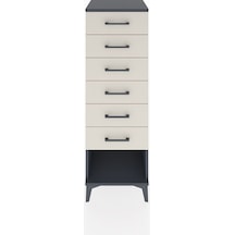 Hyperion Dolap 6 Çekmeceli 44x44x134 Antrasit-aytaşı Antrasit